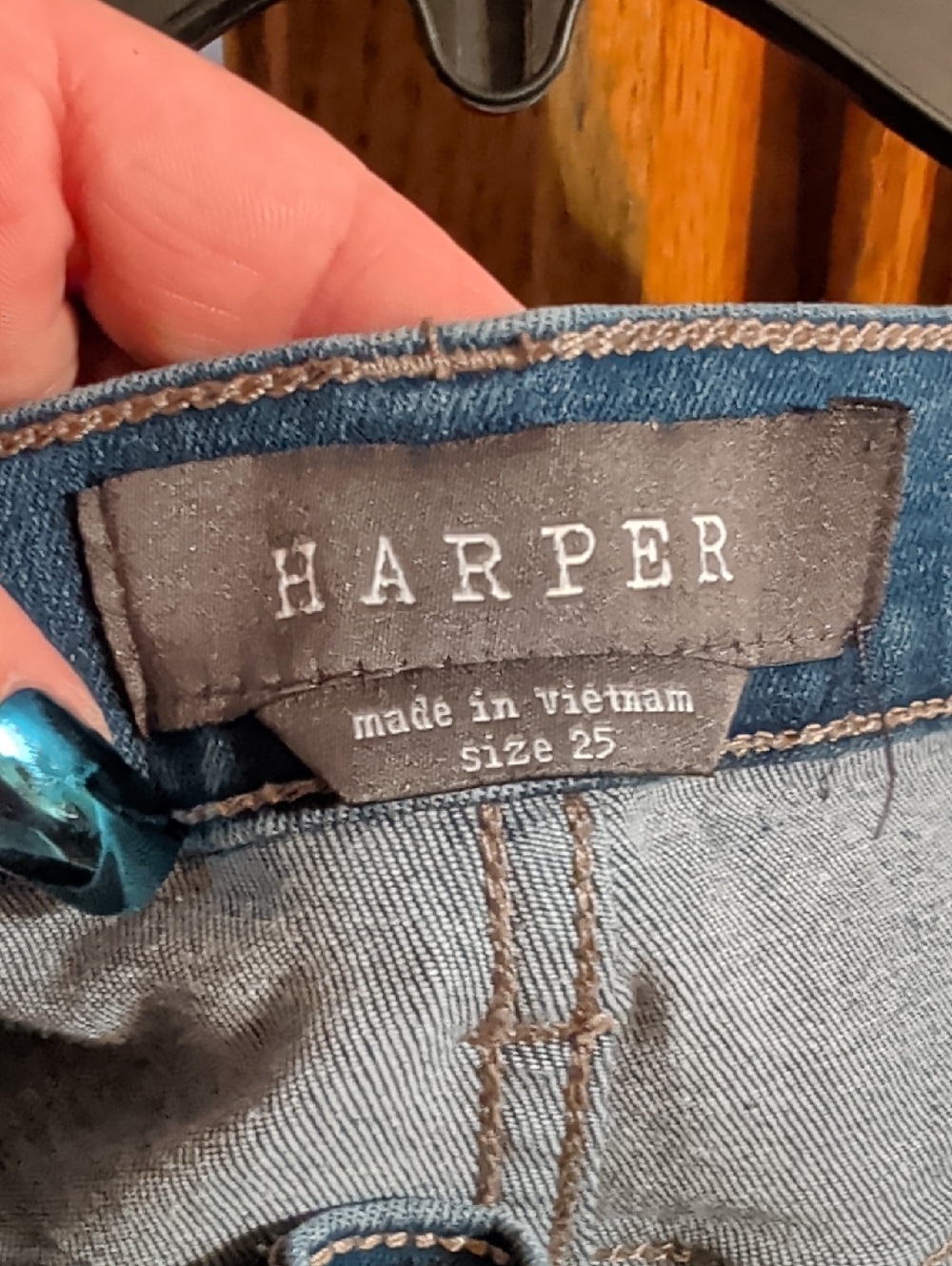 Agolde Harper Women's Dark Blue Denim Jeans